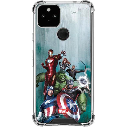 Marvel Avengers Assemble Google Pixel 5 Clear Case